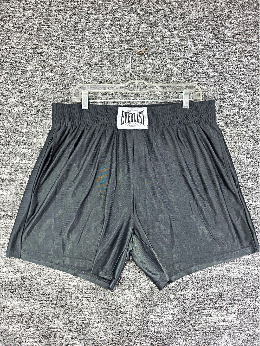 Everlast ESS78 Boxing Shorts Adult Unisex Black XL Training Competition Gear